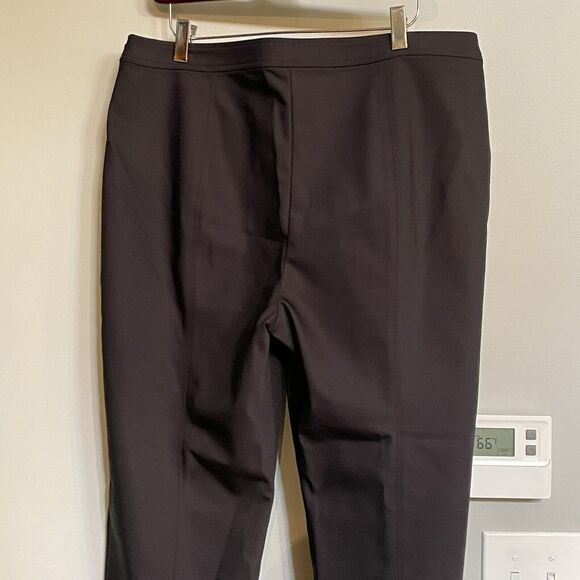 St. John Caviar Pants‎ Mid Rise Tapered Stretch Dress USA Made Sz 12 EUC - Picture 5 of 14